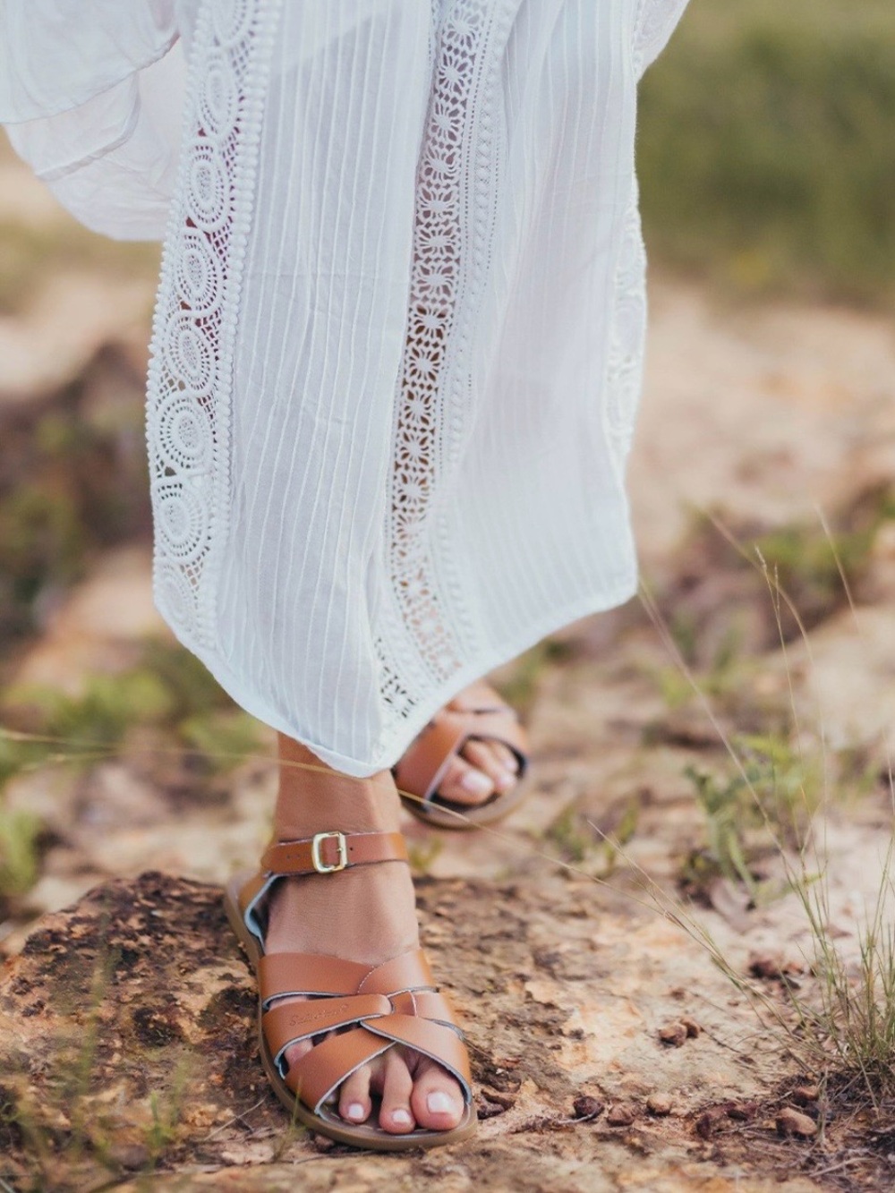 Salt Water Sandals in Tan